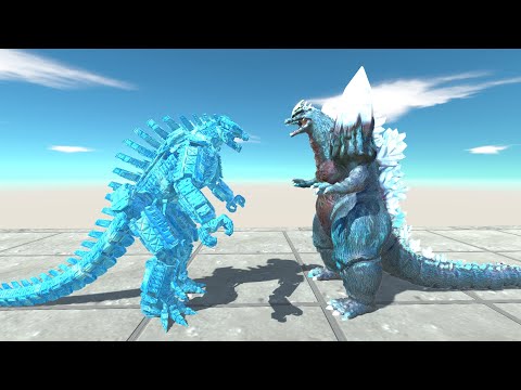 GREAT WAR SPACE GODZILLA BLU VS MECHA GODZILLA 2021 BLU DEATH RUN - Animal Revolt Battle Simulator