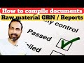 How To Document Raw Material How To Report GRN File QC Hindi