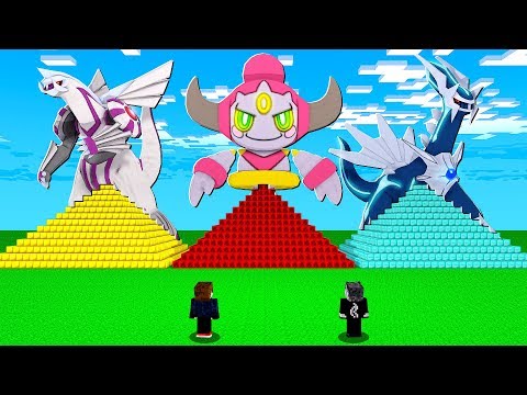 ESCOLHA A PIRAMIDE COM O MELHOR POKEMON LENDARIO DENTRO - MINECRAFT PIXELMON MOD