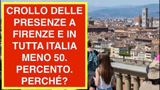 CROLLO DELLE PRESENZE A FIRENZE E IN TUTTA ITALIA MENO 50. PERCENTO. PERCHÉ?