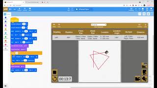 VEX VR Virtual Robot: Spiral Square