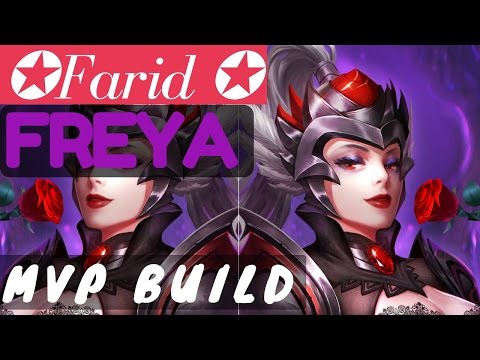 MVP Build [Rank 2 Freya ] | Dark Rose Freya Gameplay and build By ✪ Farid ✪ Mobile Legends Video