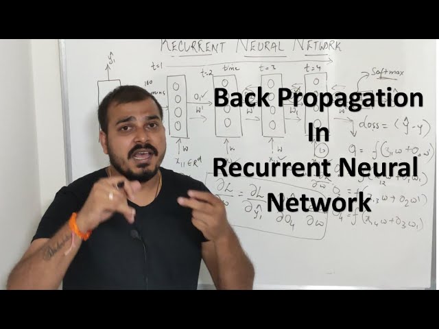 Back Propagation In Recurrent Neural Network