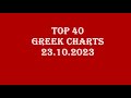 TOP 40 Greek Songs Greek Charts 23 Oct 2023