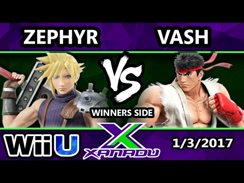 S@X 183 - Zephyr (Cloud) Vs. Vash (Ryu) - SSB4 Tournament - Smash for Wii U - Smash 4