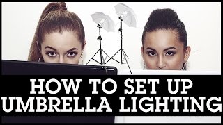 How To Set Up Umbrella Lighting Before Filming To Make Your Videos Nice + Bright!