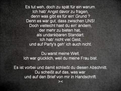 ZAMJO- DU VERDIENST MICH NICHT [Lyrics]
