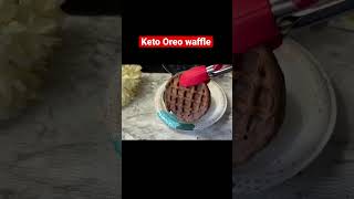 Keto Oreo waffle recipe/ how to make keto waffles #shorts #ketowaffles #ketodiet #lowcarb #ytshorts