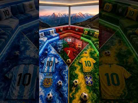 Creating an EPIC Football-Themed 3D Epoxy Floor! (Argentina vs Portugal vs Brazil) ⚽🔥