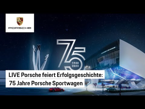 Die große Jubiläumsshow „75 Jahre Porsche Sportwagen“ live.
