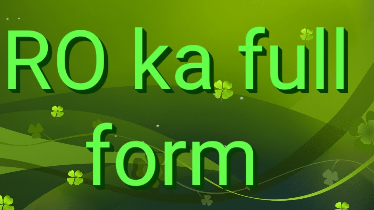 ro ka full form