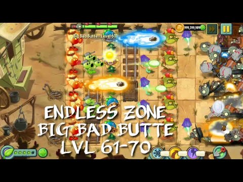 Plants vs Zombies 2 - Wild West | Endless Zone All Max Level Plants Test Level 61 - 70