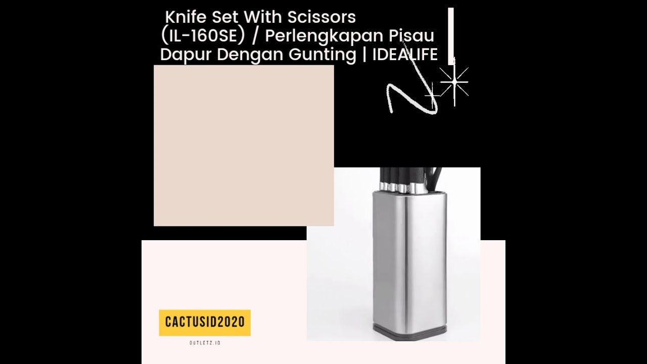 Knife Set With Scissors From Idealife
