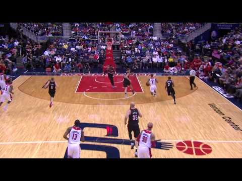 Rasual Butler Attacks with the Fierce One-handed Dunk