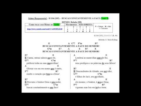 Salmo 104 - Buscai Constantemente A Face Do…