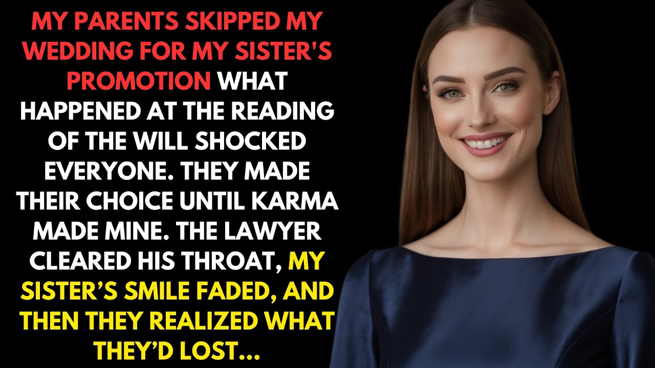 My Parents Skipped My Wedding For My Sister's Promotion—What Happened At The Reading Of The Will...