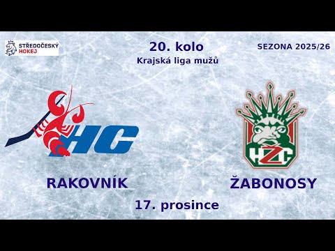 HC Rakovník vs. HC Žabonosy -  6:3  17.12.2025 - 20.kolo - Zkrácený záznam