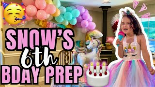 SNOW’S 6TH BIRTHDAY PREP (PART 1) 🎂🥳