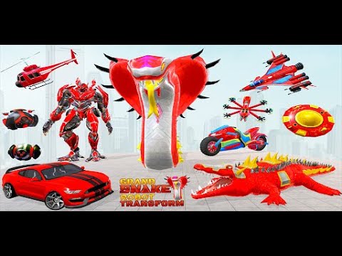 Snake Robot Car Transforming Game Robot war Game - Android GamePlay | Walk through a Game