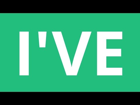Part of a video titled How To Pronounce I'Ve - Pronunciation Academy - YouTube