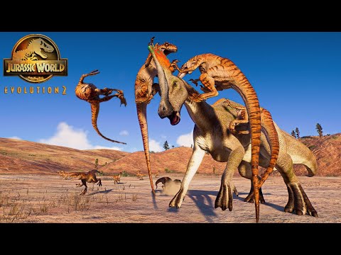 OVERPOWERED HADROSAURS vs 25 Raptors Pack Hunting | JURASSIC WORLD EVOLUTION 2