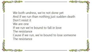 Hudson Mohawke - Resistance Lyrics