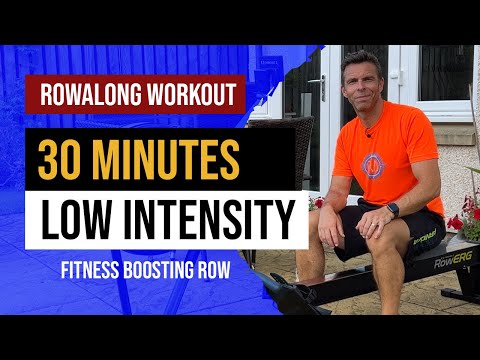 30 minute low intensity rowalong workout