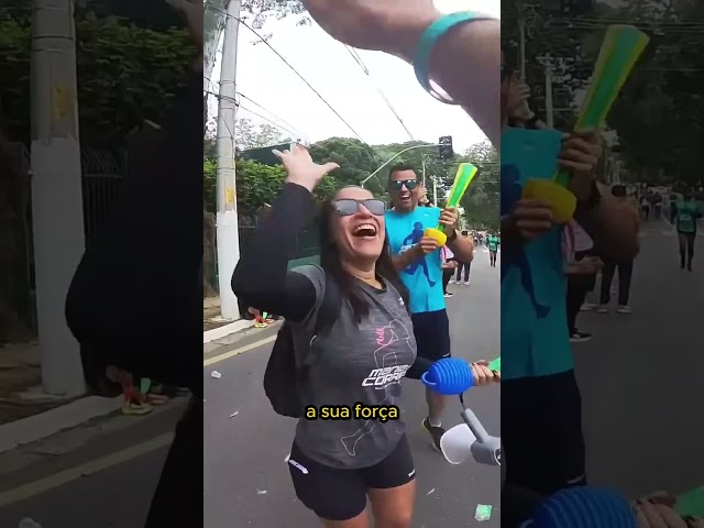 Você é muito importante na chegada da maratona