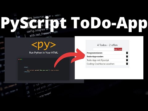 PyScript - Todo App - Web Development mit nativem Python