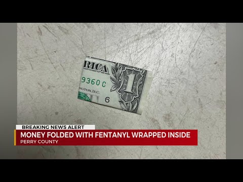 VIDEO: Money folded with fentanyl wrapped inside found in Perry County, TN