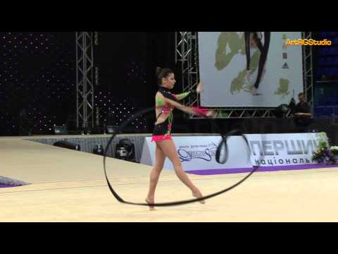 ZAHORODNJA Tatiana (UKR) Ribbon - 2012 World Cup Kiev "Deriugina Cup" 2012-03-18 - HD1080 ЗАГОРОДНЯЯ