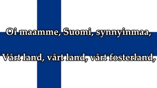 Svensk text - Maamme (Vårt land) - Finlands Nationalsång