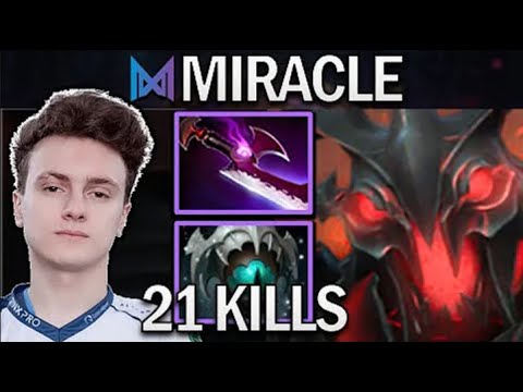 NIGMA.MIRACLE SHADOW FIEND WITH 21 KILLS - DOTA 2 7.30 GAMEPLAY