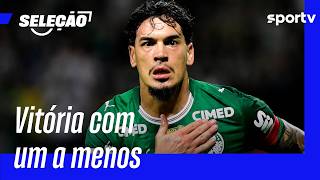 MESMO COM UM A MENOS, PALMEIRAS VENCE O ATHLETICO-PR PELO BRASILEIRÃO | SELEÇÃO SPORTV | sportv