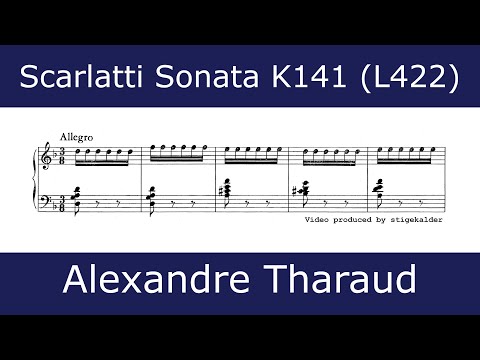 Domenico Scarlatti - Sonata in D minor K141 (Alexandre Tharaud)