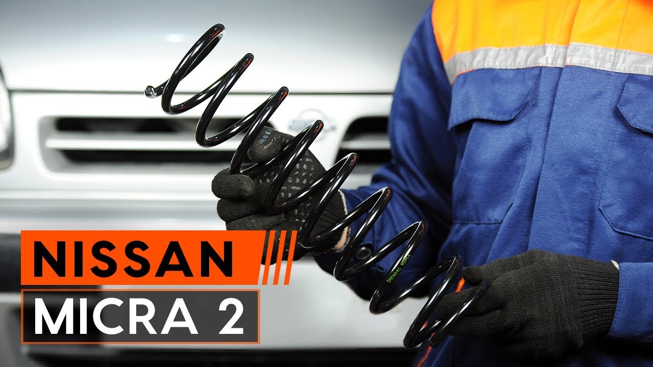 Kaip pakeisti Nissan Micra K11 spyruoklės: priekis - keitimo instrukcija