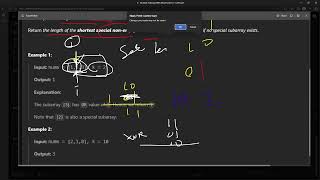 YouTube video '#LeetCode 3095 | Shortest Subarray With OR at Least K I  #Java'