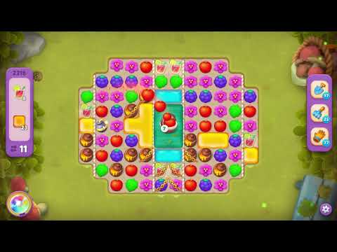Gardenscapes 2318 Super Hard Level - 17 moves - NO BooSTERS