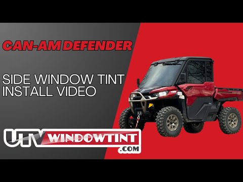 Can-Am Defender window tint install