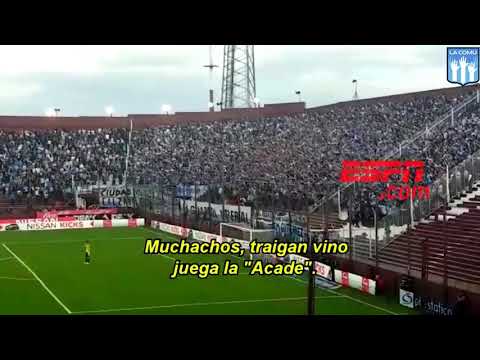 "Hinchada de Racing vs Lanus" Barra: La Guardia Imperial &bull; Club: Racing Club