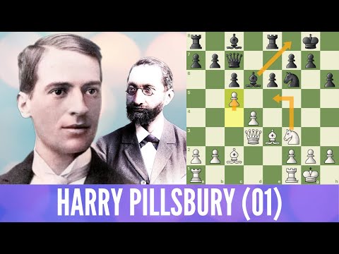 O gênio do xadrez Harry Nelson Pillsbury || Harry Pillsbury vs. Simon Winawer (Budapest, 1896)