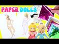 The Super Mario Galaxy Movie DIY Paper Doll Fashion For Princess Peach Rosalina Dolls Kids Crafts
