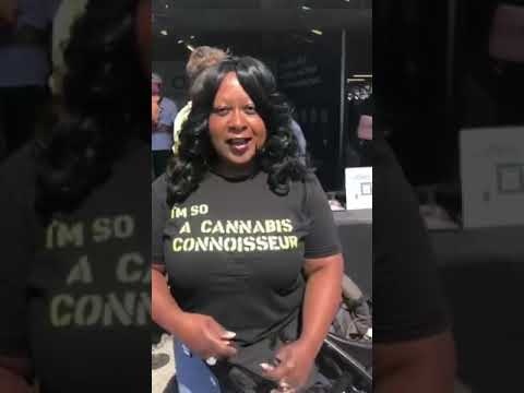 Pa Cannabis Festival Kutztown 2022 in front of the Curaleaf stand