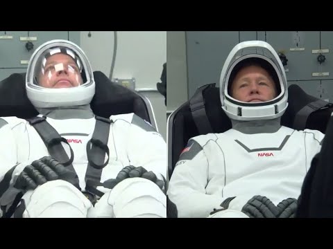 SpaceX Demo-2 Astronauts Suit Check