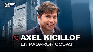 AXEL KICILLOF con ALEJANDRO BERCOVICH después de la victoria de las elecciones.