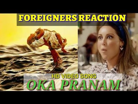 Foreigners Reaction on OKA PRANAM - Full Video Song of BAHUBALI : The Beginning