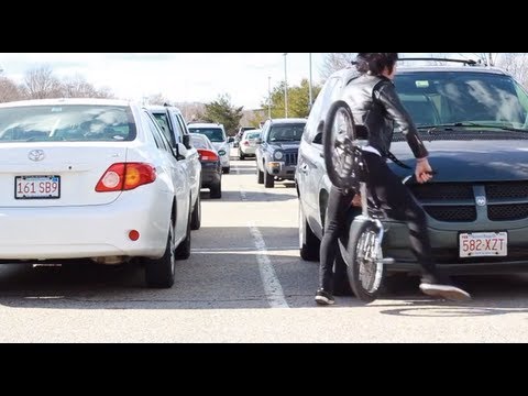 Sean Burns Crashes into car