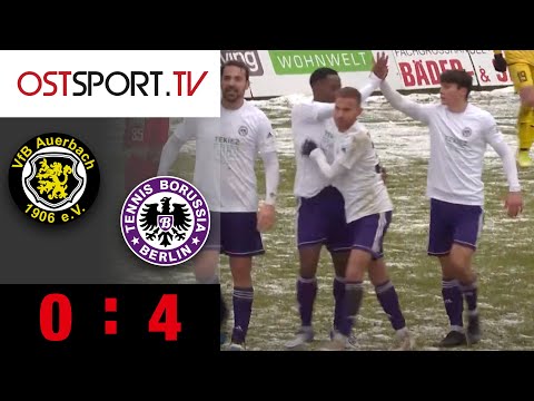 Nächster Kantersieg für TeBe! VfB Auerbach geht im Schnee baden | RL Nordost | OSTSPORT.TV