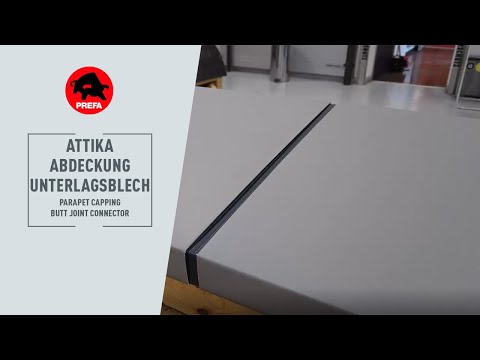 PREFA Tips & tricks | Parapet and wall covering - Base plate