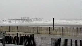 preview picture of video 'Hurricane Sandy  Belmar Fishing Pier 10/29/2012'
